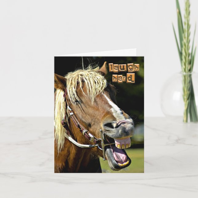 Laughing Horse Note Card (Front)