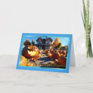 Laughing Jack-O-Lantern Halloween Card