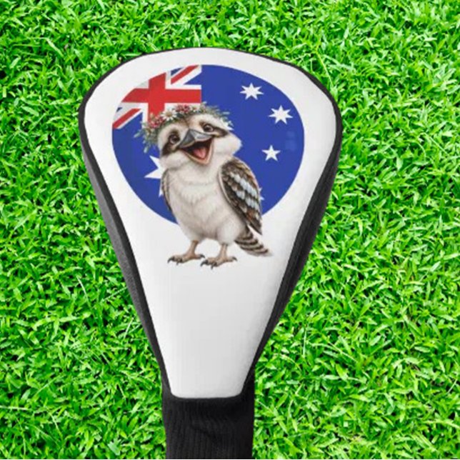 Laughing Kookaburra    Golf Head Cover (Aussie-inspired statement piece that protects your driver  )