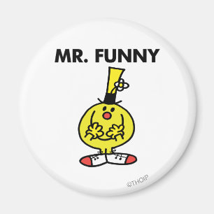 Laughing Mr. Funny With Flower Magnet