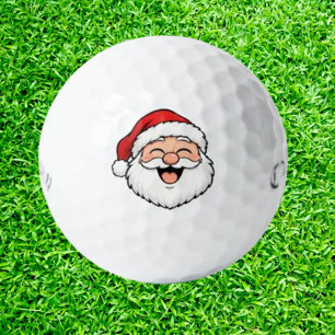laughing Santa, Merry Christmas Golf Balls