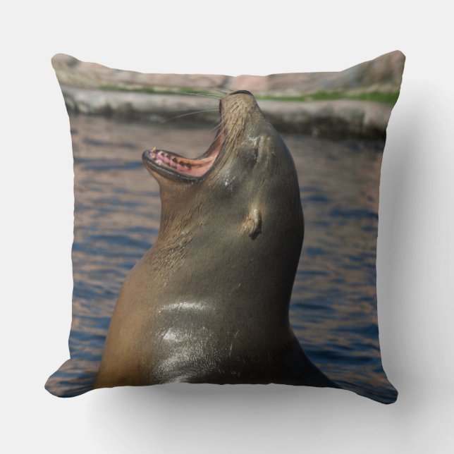 Laughing Seal Cushion (Front)
