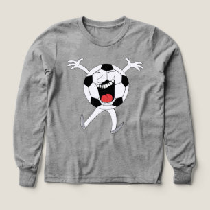 Laughing Soccer Ball Mascot