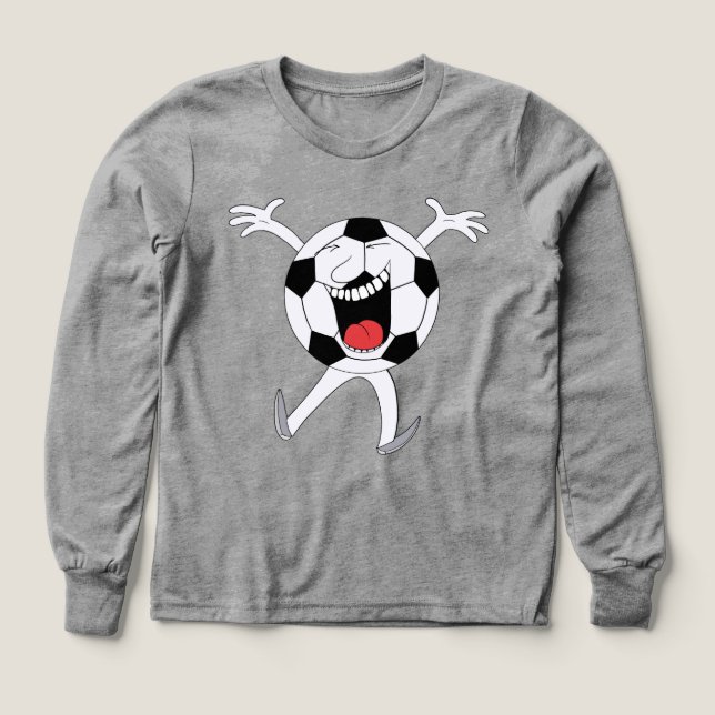 Laughing Soccer Ball Mascot (Design Front)