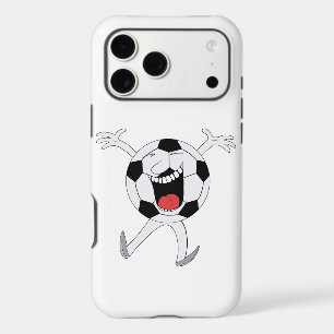 Laughing Soccer Ball Mascot