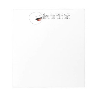 Laughing Stick Figure Head Notepad