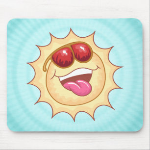 Laughing Sun Mouse Pad