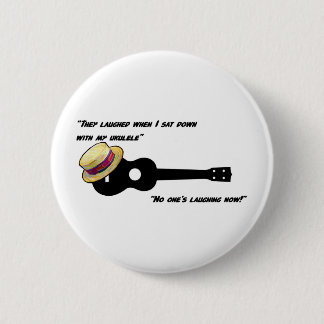 Laughing Ukulele 6 Cm Round Badge