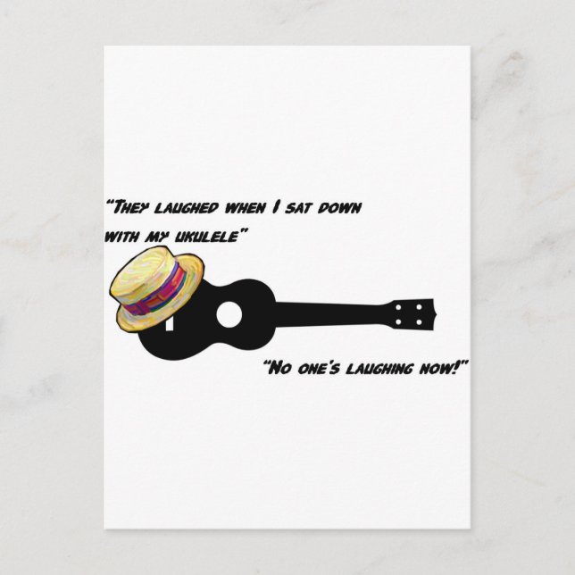 Laughing Ukulele Postcard (Front)