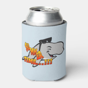 Laughing Whale Cartoon Can Cooler