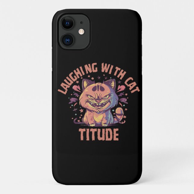 Laughing with Cat-titude Case-Mate iPhone Case (Back)