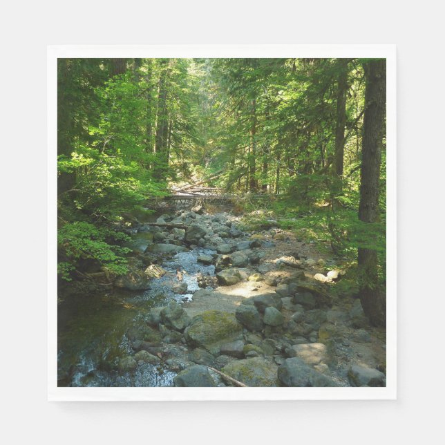 Laughingwater Creek at Mount Rainier National Park Napkin (Front)
