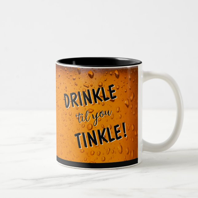 Laughs! Beer drinking humor fun mug (Right)