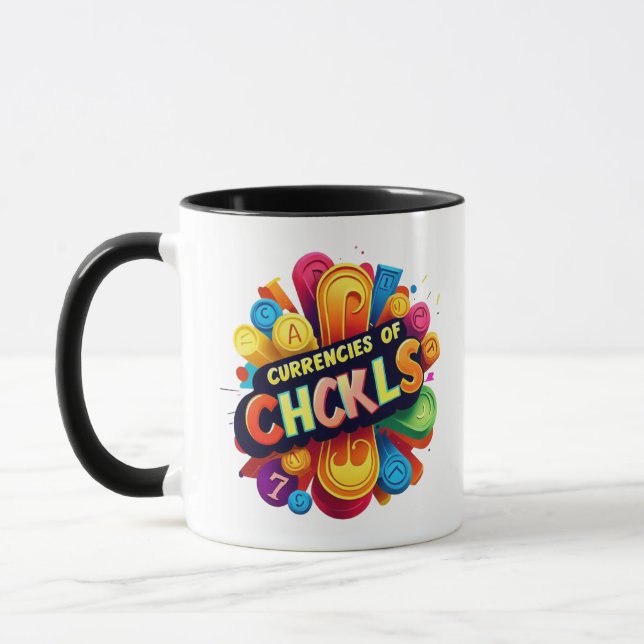 "Laughter Currency" Mug (Left)