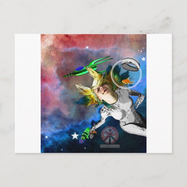 Laughter in space postcard (Front)