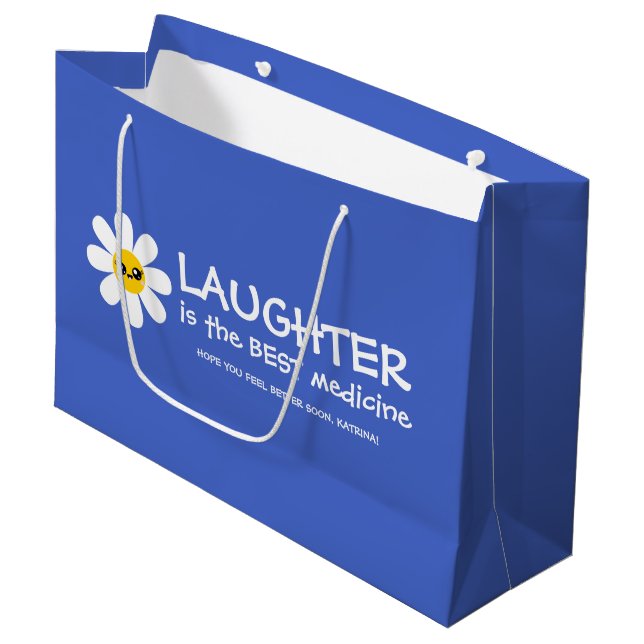 Laughter Is The Best Medicine Gift Bag (Front Angled)