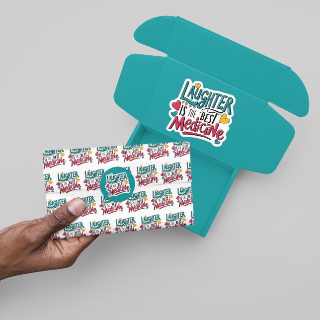 Laughter Is The Best Medicine Tissue Paper (Cheer someone up with this, "Laughter is the best medicine" tissue paper! )