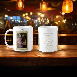 Laughter, love, forever Couple Valentine Photo Coffee Mug