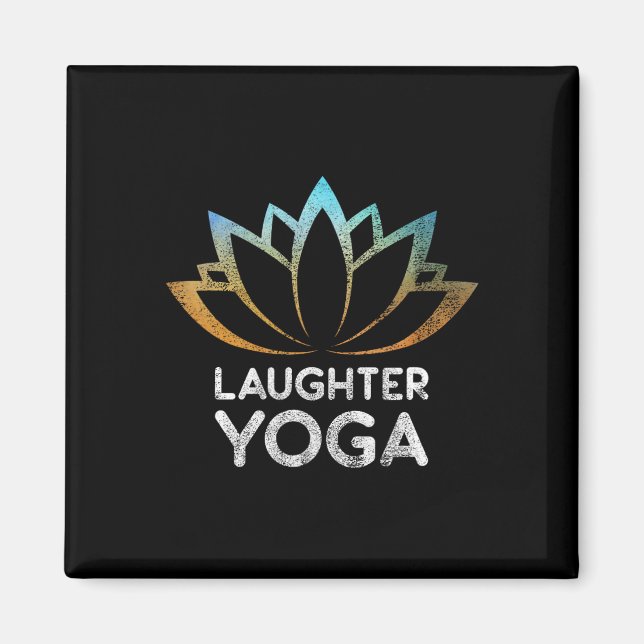 Laughter Yoga Laughing  Magnet (Front)