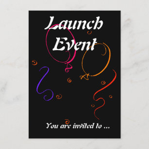Launch event party invitation