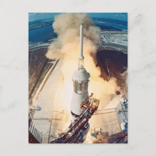 Launch of a Rocket Postcard