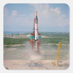 Launch of Freedom 7 Photograph Square Sticker