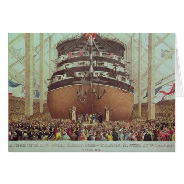 Launch of H.M.S. Royal Albert, Screw Steamer (Front Horizontal)