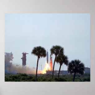 Launch of Mercury Atlas 9 rocket Photograph Poster