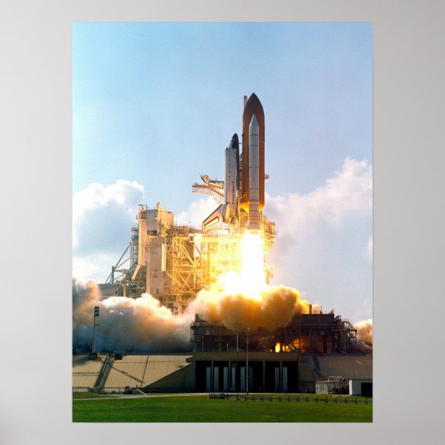 Launch of Space Shuttle Atlantis (STS-112) Poster (Front)