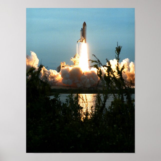 Launch of Space Shuttle Columbia (STS-87) Poster (Front)