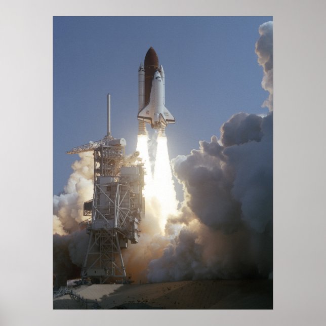 Launch of Space Shuttle Endeavour (STS-47) Poster (Front)
