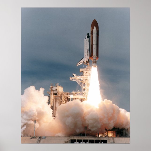 Launch of Space Shuttle Endeavour (STS-69) Poster (Front)