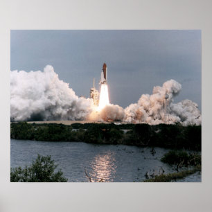 Launch of Space Shuttle Endeavour (STS-69) Poster