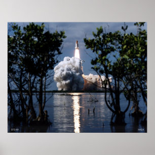 Launch of the Space Shuttle STS-80 Poster