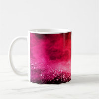 Launched colourful powder, isolated on black backg