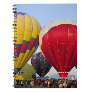 Launching hot air balloons 2 spiral notebook