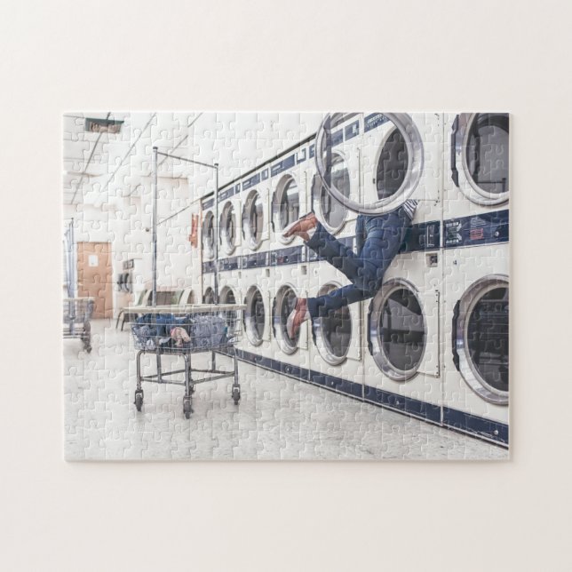 Laundromat Laundry Cleaning Clean Washing Machine  Jigsaw Puzzle (Horizontal)