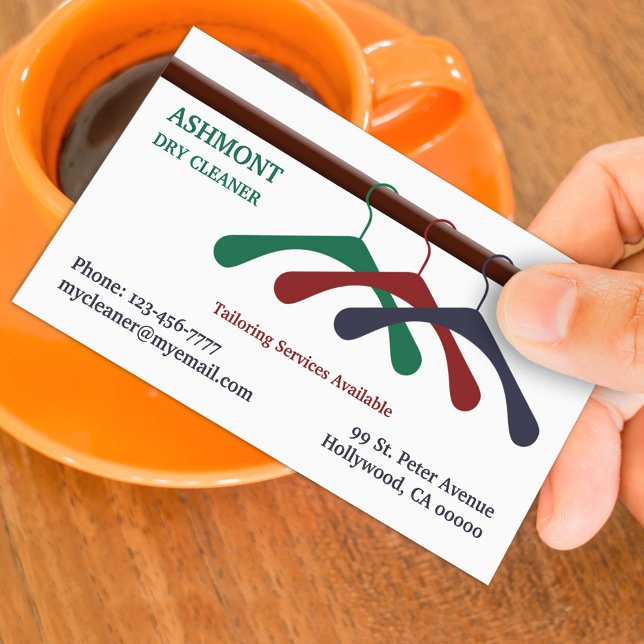 Laundry and Dry Cleaner Business Card Template (Creator Uploaded)