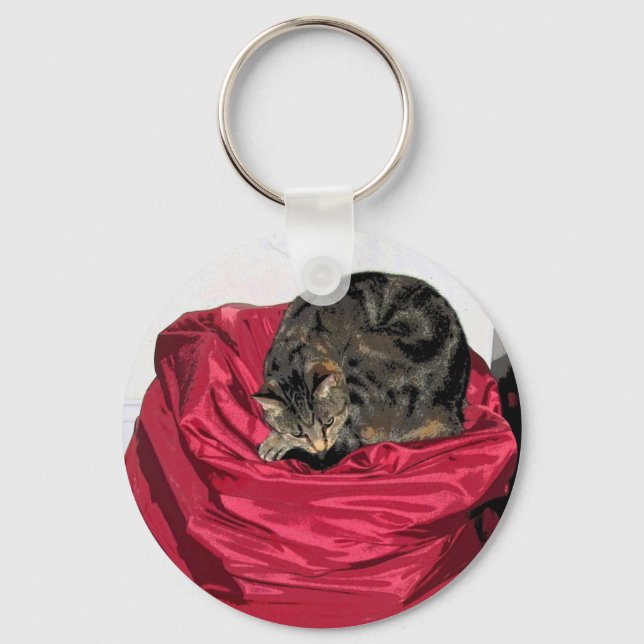 Laundry Bag Indigo CB Key Ring (Front)