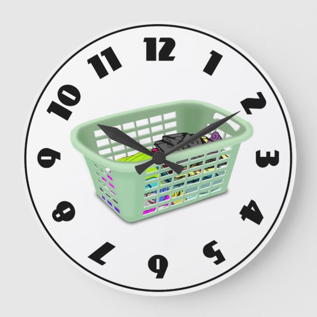 Laundry Basket Clock (Front)