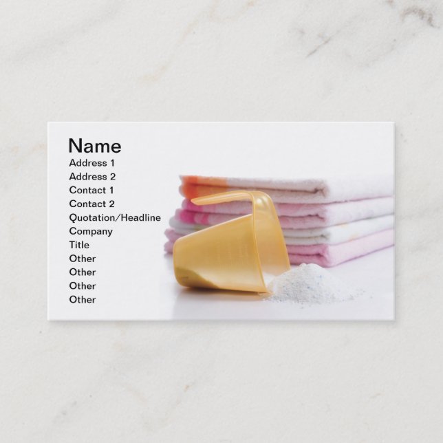 Laundry Business Card (Front)