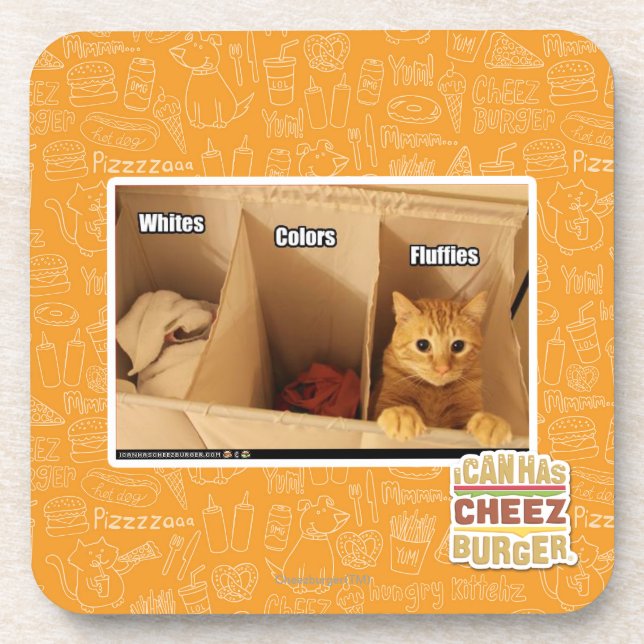 Laundry Cat Coaster (Front)
