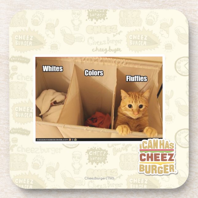 Laundry Cat Coaster (Front)