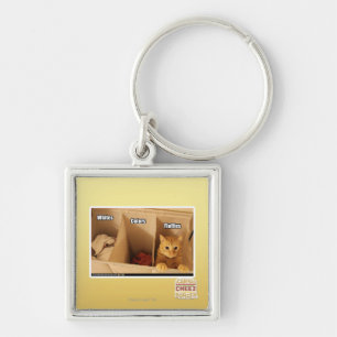 Laundry Cat Key Ring