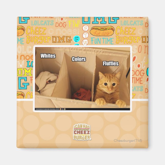 Laundry Cat Magnet (Front)