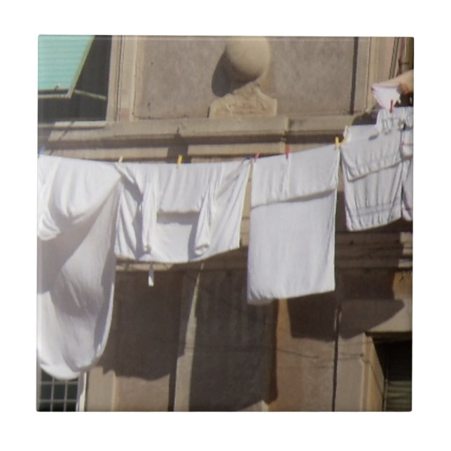 Laundry, clothesline Ceramic Tile (Front)