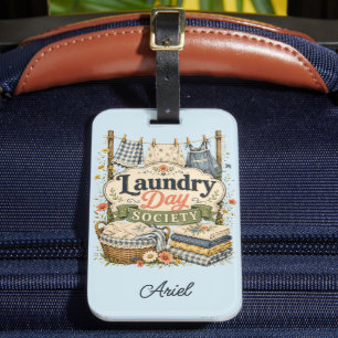 Laundry Day Society Cottagecore Florals Luggage Tag