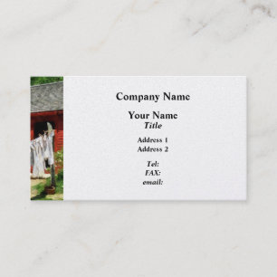Laundry Hanging on Line - Platinum Business Card