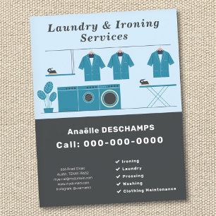 Laundry & Ironing Services Flyer
