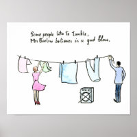 Laundry joke wife put out washing "good blow"